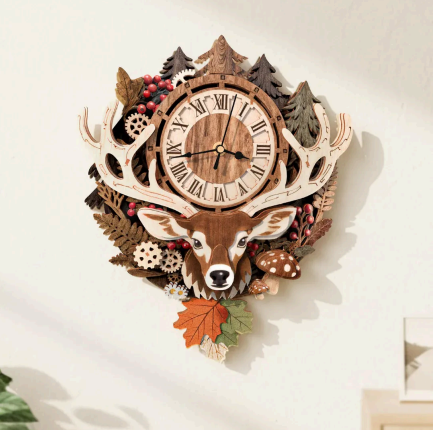 3D Wooden Puzzle Clock